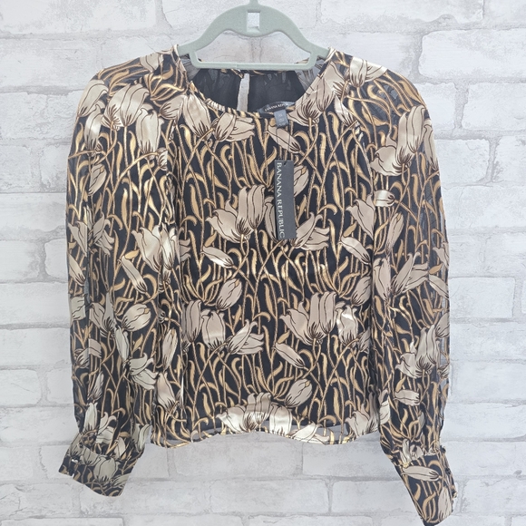 Banana Republic Tops - Banana Republic Metallic Blouse